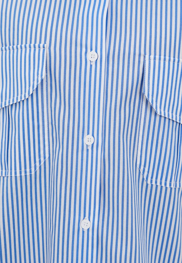 Рубашка Plain цвет синий  Фото 4