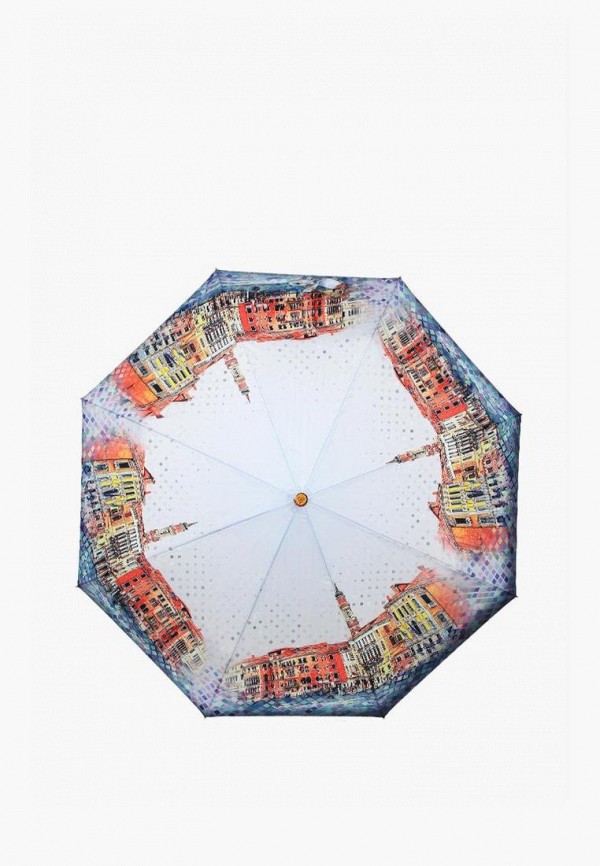 Зонт складной Fabretti голубой  MP002XW15XLP