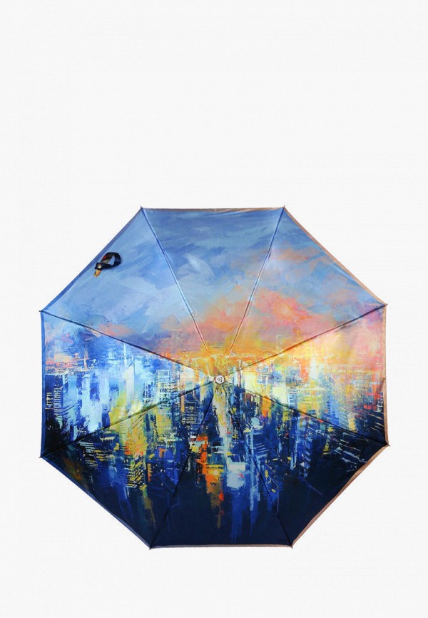 Зонт складной Fabretti разноцветного цвета