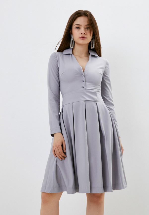 Платье Vera Yakimova цвет серый 