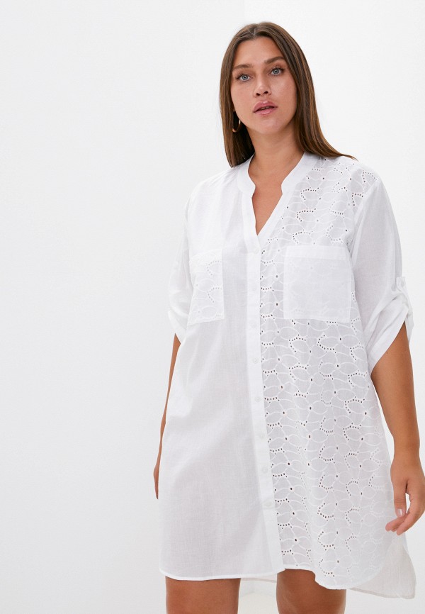 Платье Fabretti белый  MP002XW16006