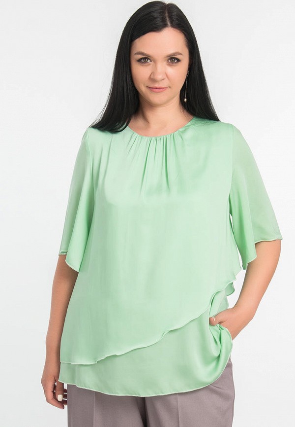 Блуза Limonti зеленого цвета