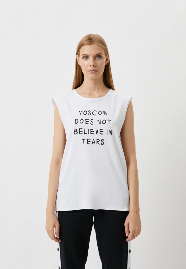 

Майка Berhasm, Белый, Moscow does not believe in tears