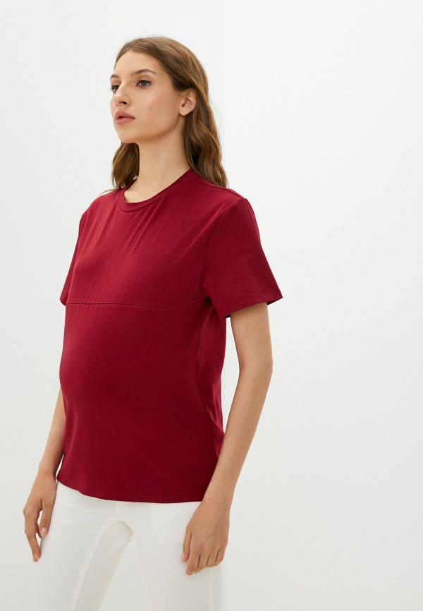 

Футболка MilkyMama, Бордовый, for nursing