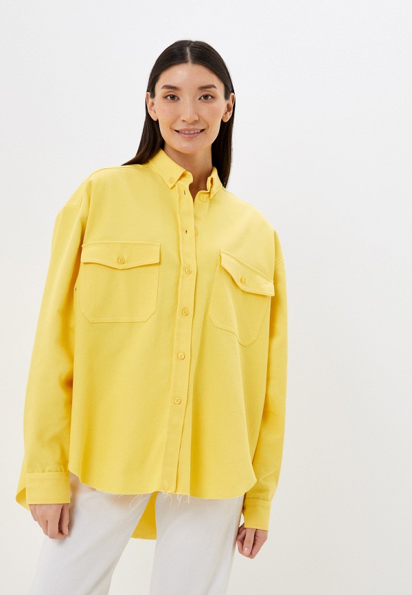 Рубашка джинсовая Belucci цвет желтый 
