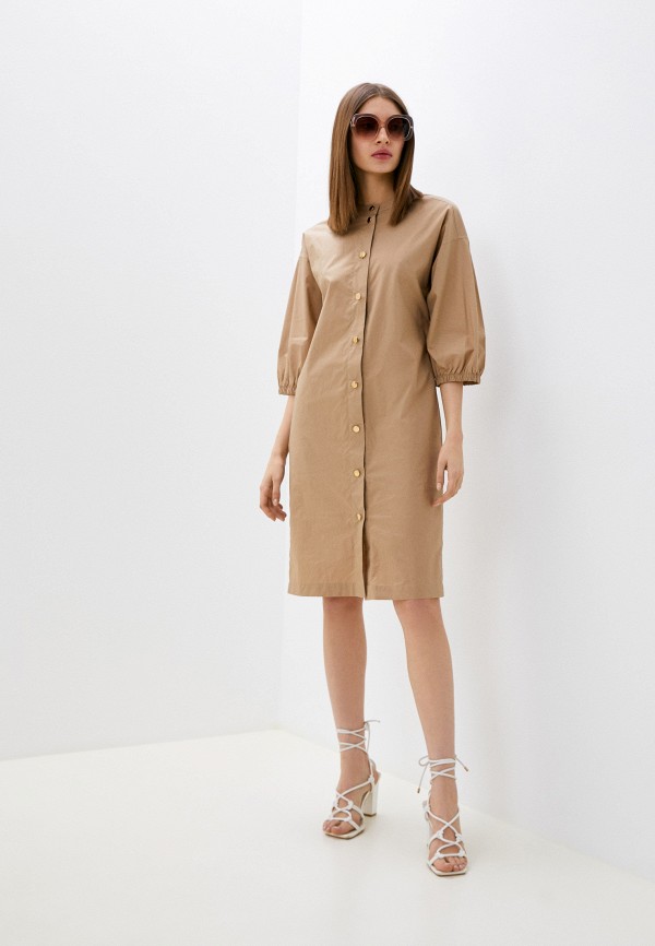 Платье Nelva коричневый, размер 50, фото 2