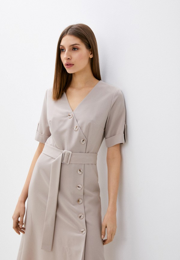 Платье Nelva бежевый, размер 46, фото 2