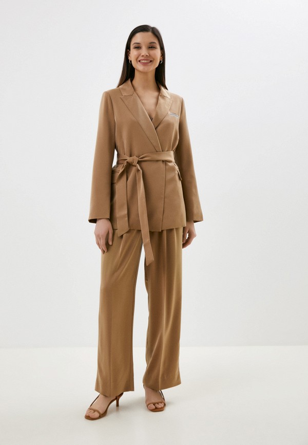 Жакет Marchelas коричневый, размер 46, фото 2