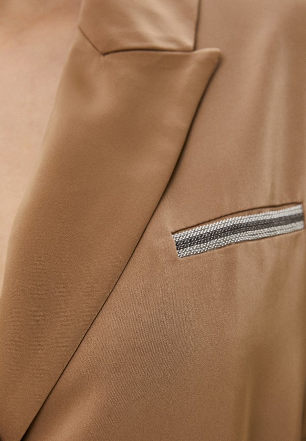 Жакет Marchelas коричневый, размер 46, фото 4