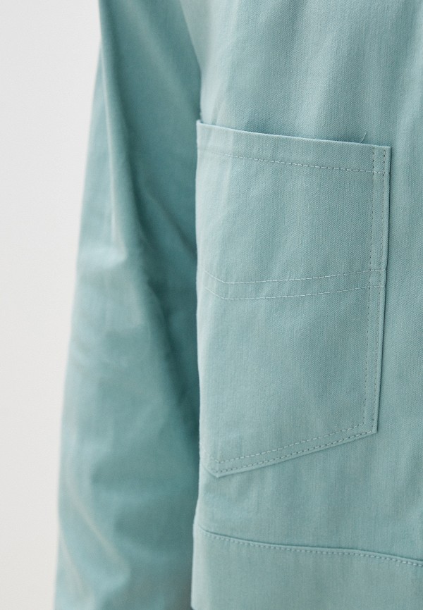 Куртка джинсовая Adele Fashion бирюзовый, размер 50, фото 4