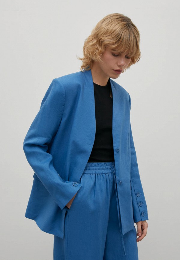 Жакет Finn Flare синий, размер 52, фото 4