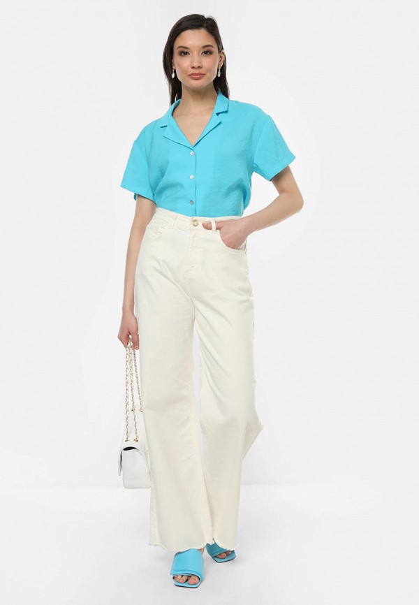 Блуза Lilly Bennet голубой, размер 42, фото 2