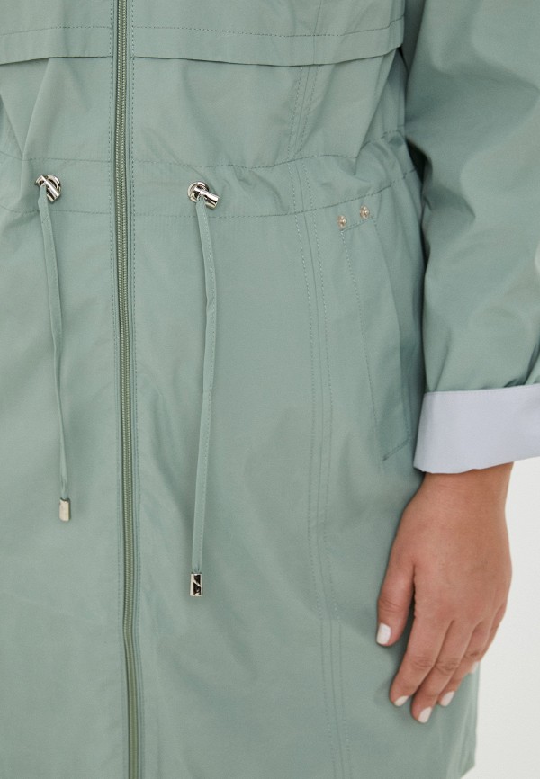 Плащ Le Monique зеленый, размер 52, фото 5