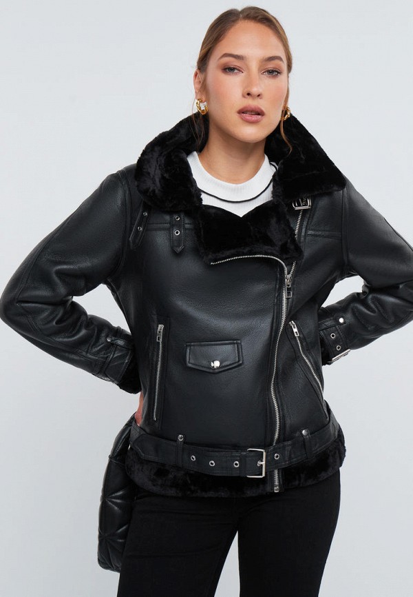 Дубленка Vittoria Vicci черный, размер 44, фото 4