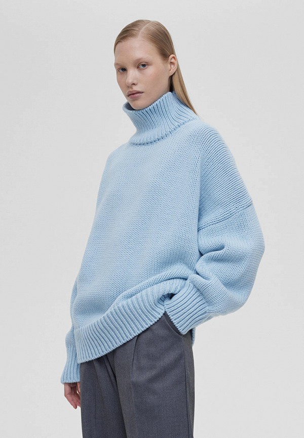 Свитер Aim Clo голубой, размер 42, фото 4