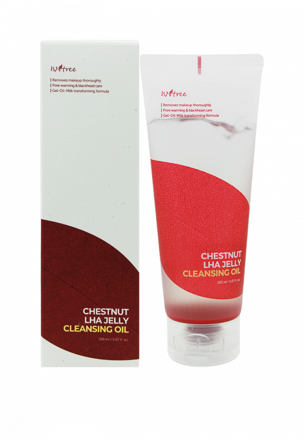 Гидрофильное масло IsnTree двухфазное для глубокого очищения IsNtree Chestnut LHA Jelly Cleansing Oil