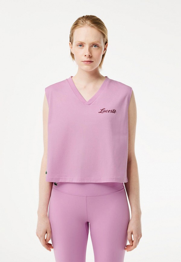 

Топ спортивный Lacoste, Розовый