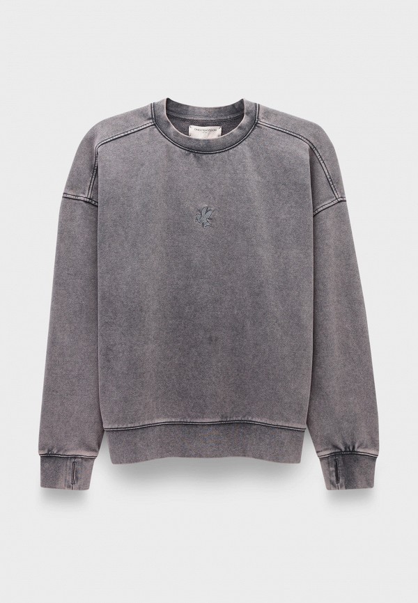 Свитшот One Teaspoon charcoal bower bird retro sweater charcoal