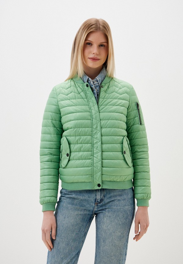 Куртка утепленная Electrastyle. Цвет: зеленый