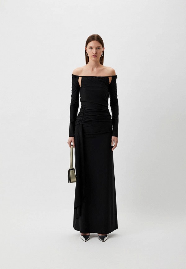

Платье Berhasm, Черный, Maxi dress with detached sleeves