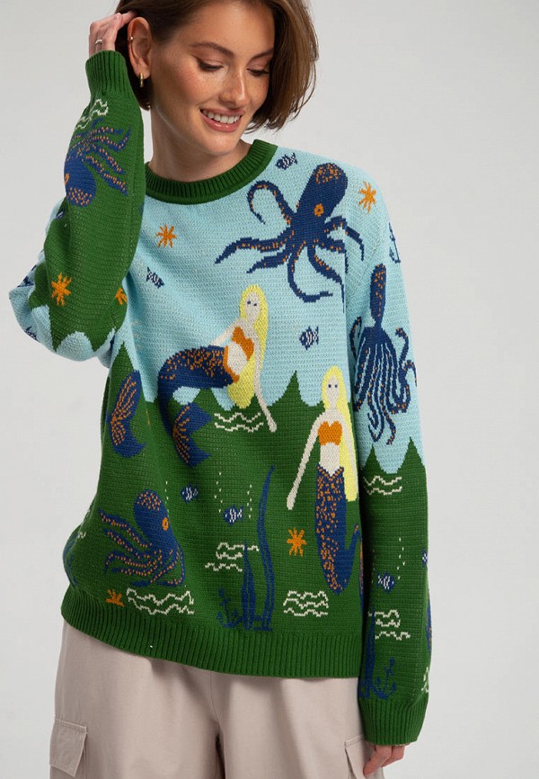 Джемпер Fors разноцветный, размер 46, фото 4