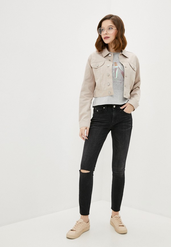 Куртка Calvin Klein Jeans цвет бежевый  Фото 2