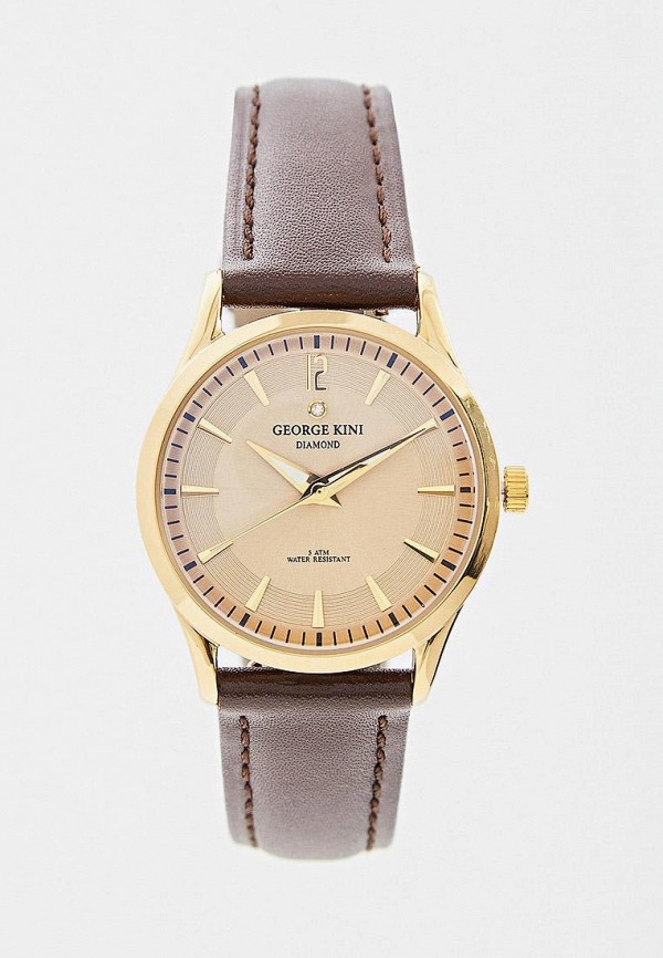 

Часы George Kini, Коричневый, George Kini MP002XW18Q9S