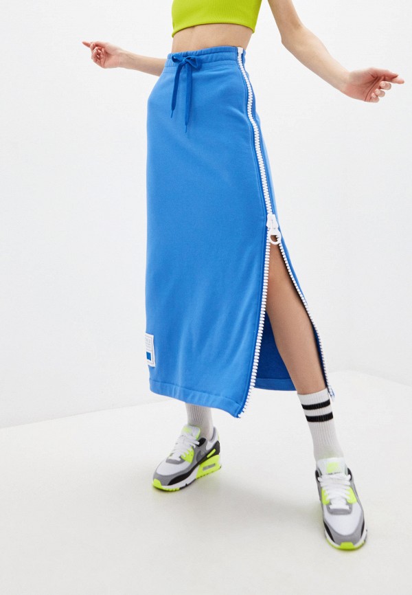 

Юбка Nike, Голубой, W NSW NSW FLC SKIRT LONG