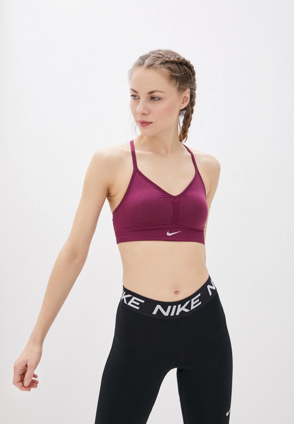 

Топ спортивный Nike, Фиолетовый, INDY SEAMLESS BRA