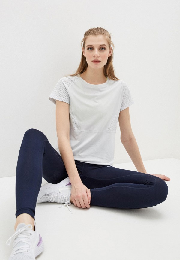 

Футболка спортивная Nike, Белый, W NP LUXE SS TOP MESH MIX