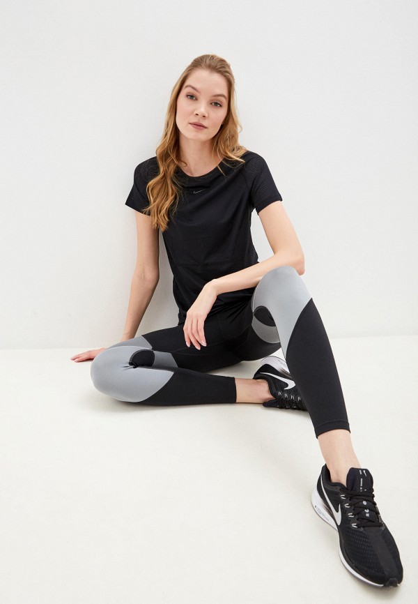 

Футболка спортивная Nike, Черный, Nike MP002XW18QEC