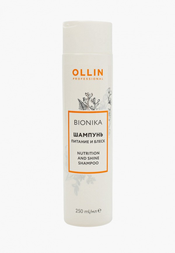 

Шампунь Ollin, Белый, BIONIKA питание и блеск, 250 мл