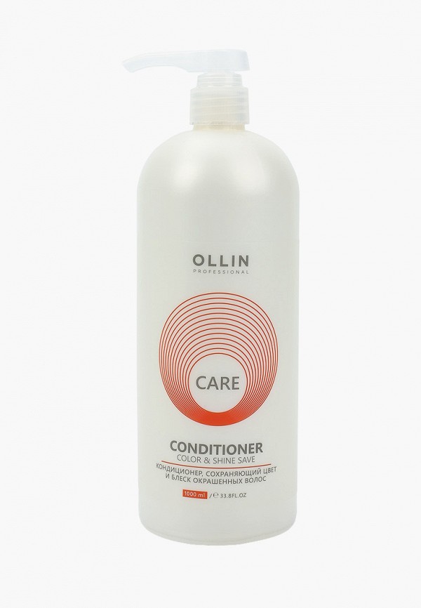 

Кондиционер для волос Ollin, Прозрачный, CARE color & shine save, 1000 мл