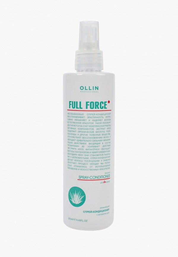 

Спрей для волос Ollin, Прозрачный, "FULL FORCE" с экстрактом алоэ, 250 мл