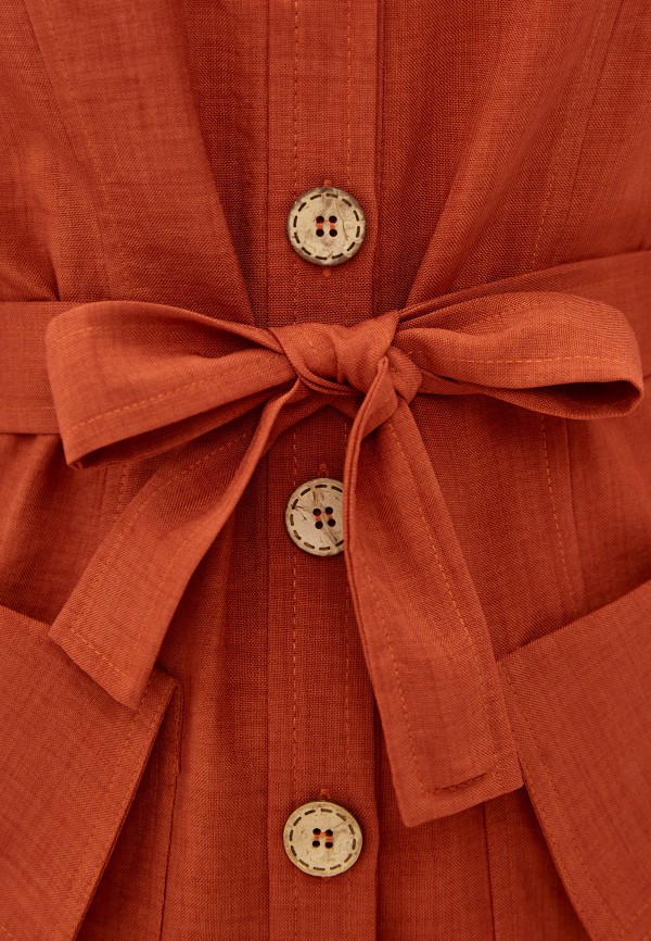 Жакет Модный дом Виктории Тишиной цвет коричневый  Фото 4