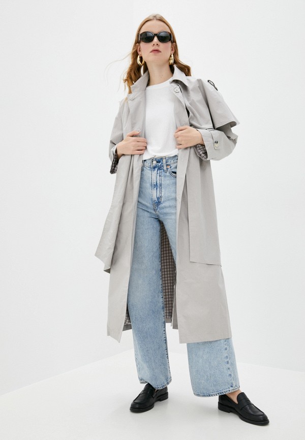 

Плащ Hassfashion, Серый