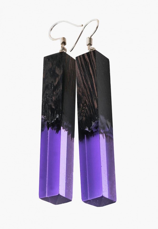 

Серьги Green Wood, Фиолетовый, Deep Coral