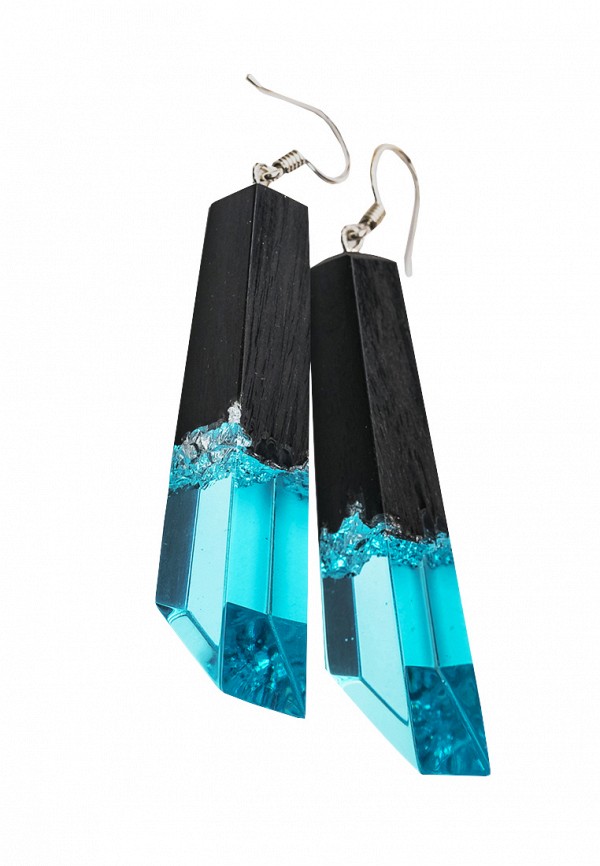

Серьги Green Wood, Бирюзовый, Azure