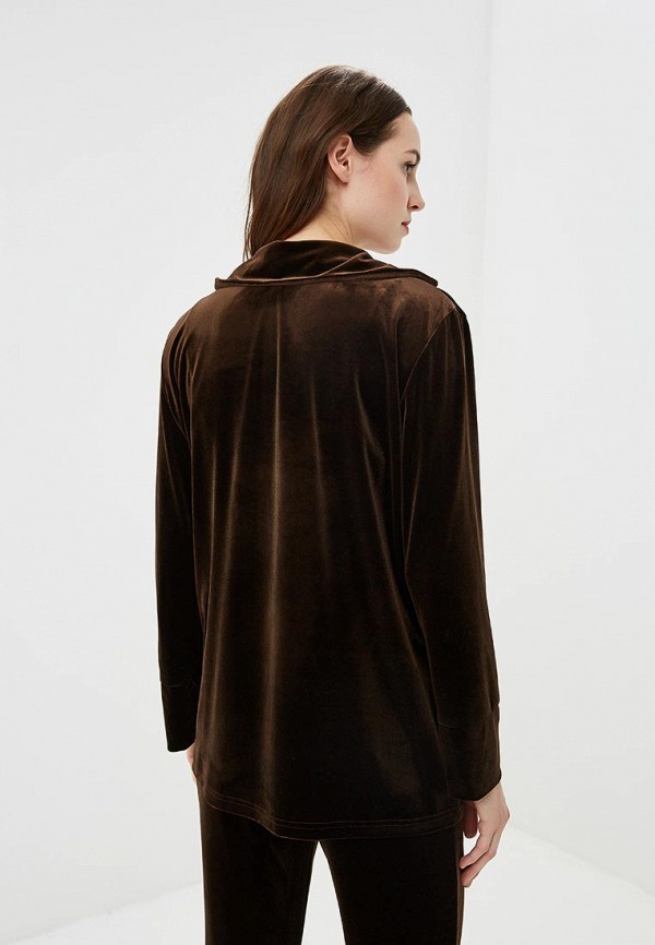 Блуза Nemes цвет коричневый  Фото 3