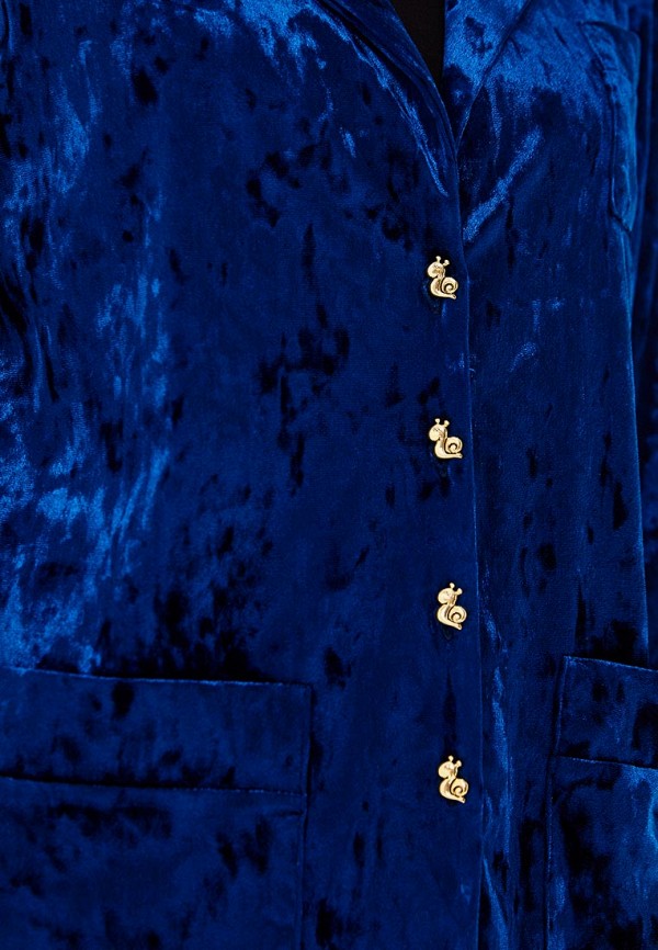 Блуза Nemes цвет синий  Фото 4