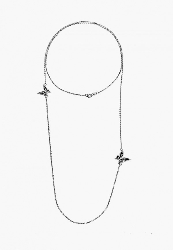 

Колье Logvinenko Jewelry, Серебряный;черный, Logvinenko Jewelry MP002XW19EYH