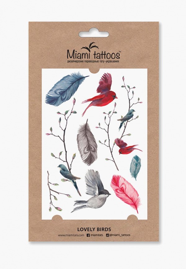 

Временная татуировка Miami Tattoos, Мультиколор, Miami Tattoos MP002XW19FNE