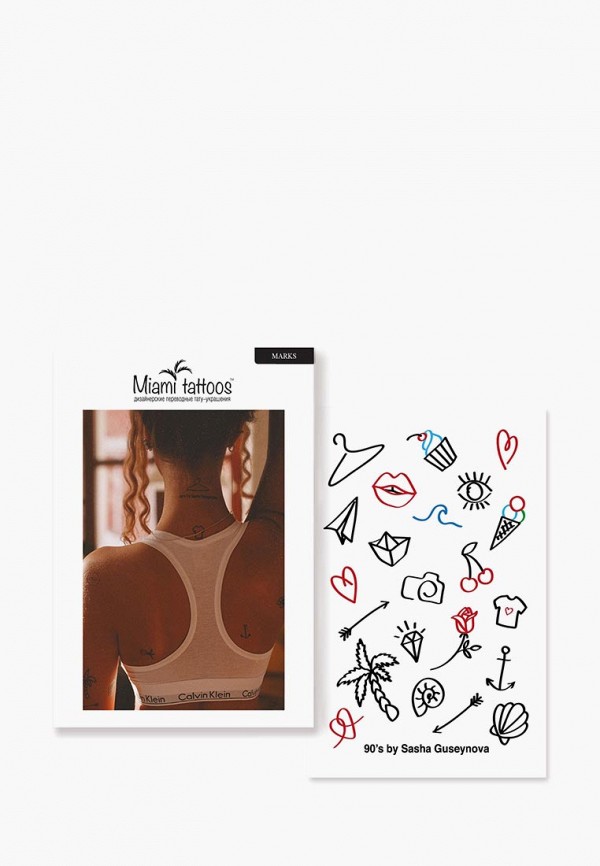 

Временная татуировка Miami Tattoos, Мультиколор, Miami Tattoos MP002XW19FNH