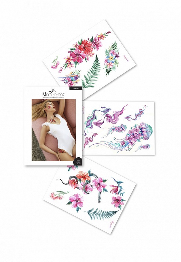 

Временные татуировки Miami Tattoos, Разноцветный