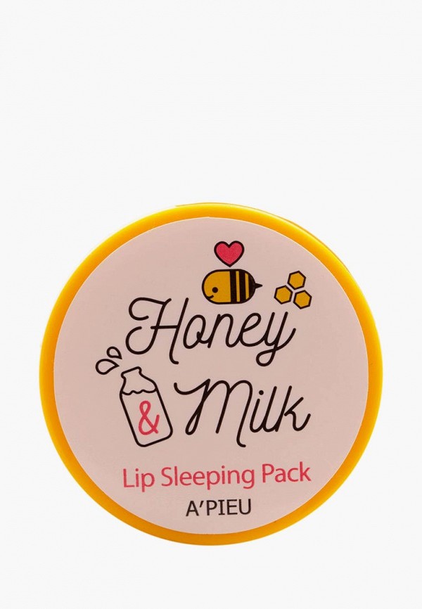 

Маска для губ Apieu, Белый, Honey & Milk, 6.7 г