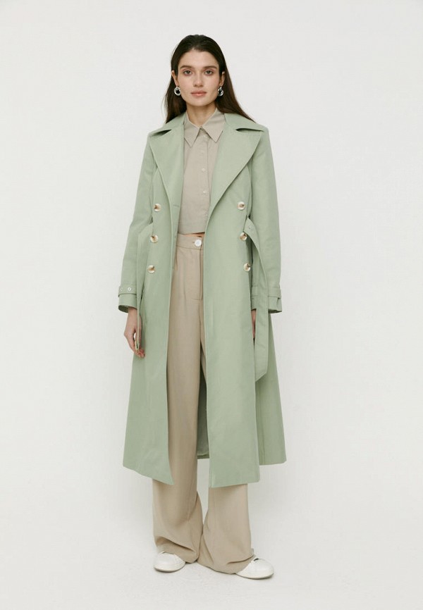 Плащ Eterlique зеленый, размер 46, фото 5