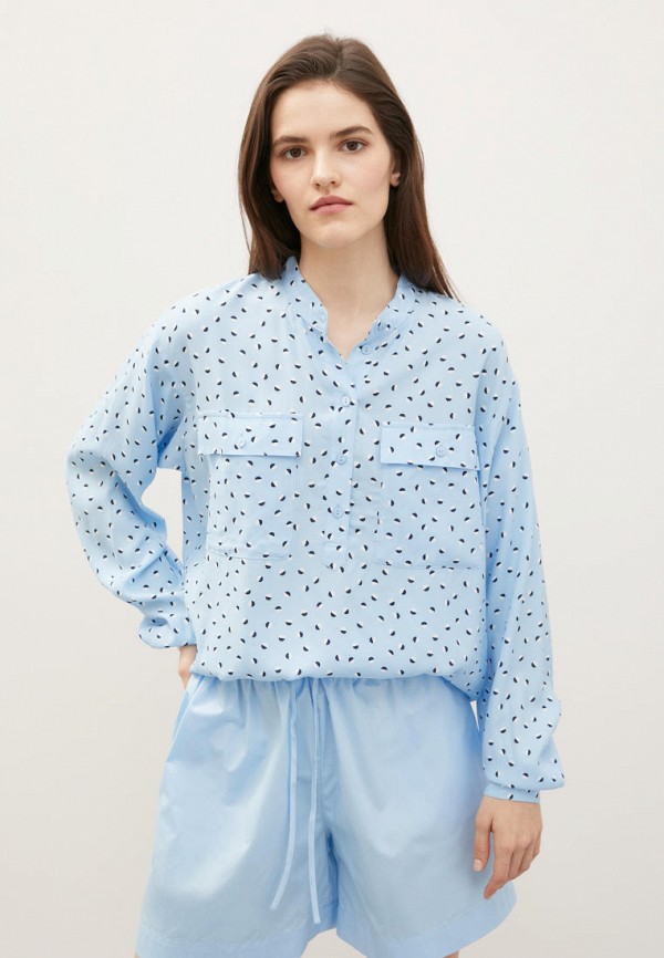 Блуза Finn Flare голубого цвета