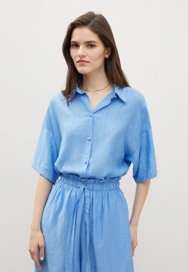 Блуза Finn Flare голубого цвета
