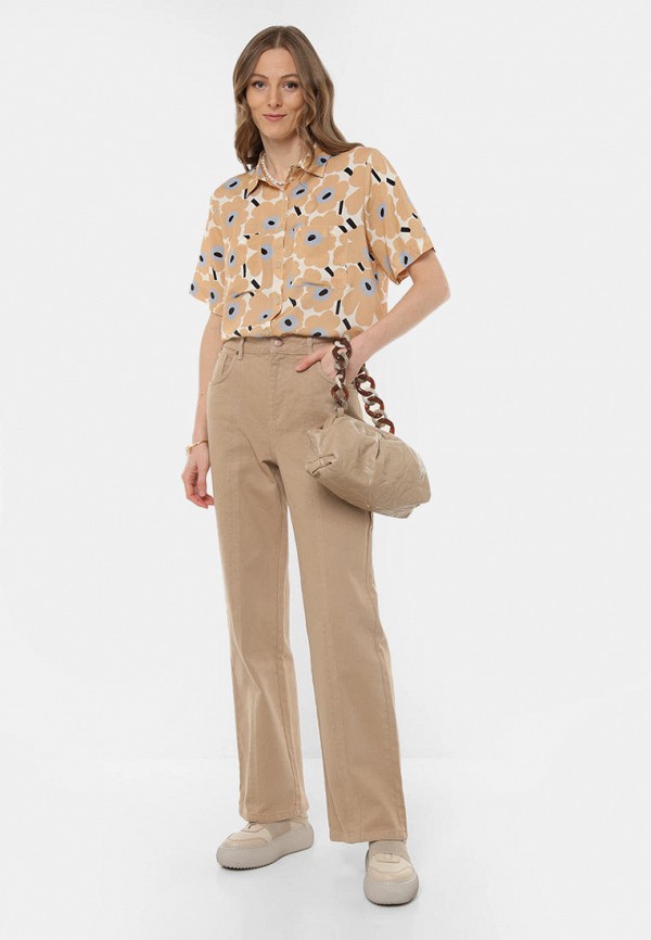 Блуза Lilly Bennet бежевый, размер 50, фото 2