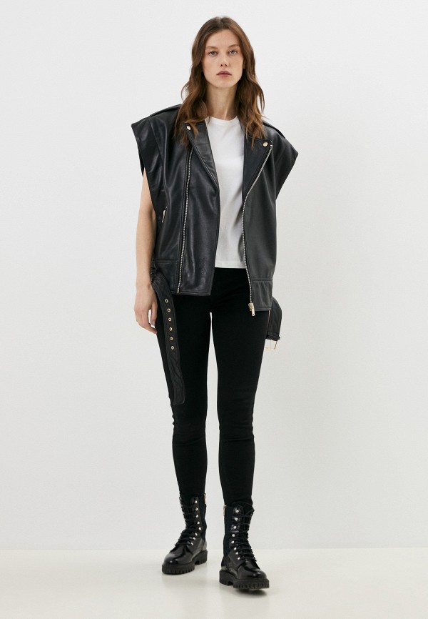 фото Жилет кожаный снежная королева